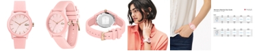 Lacoste Women's 12.12 Pink Rubber Strap Watch 36mm